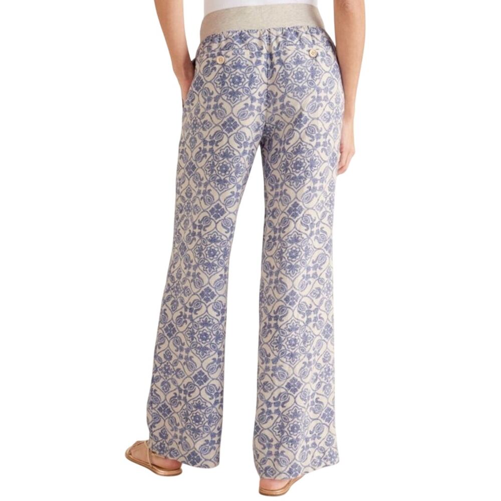 Soft Surroundings Aliso Point 100% Linen Wide Leg Pants w pockets NWT sz PM
